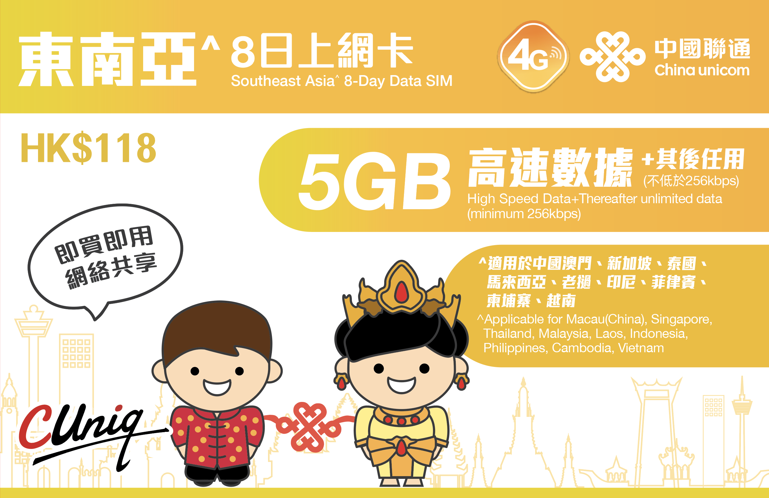 东南亚8日上网卡
